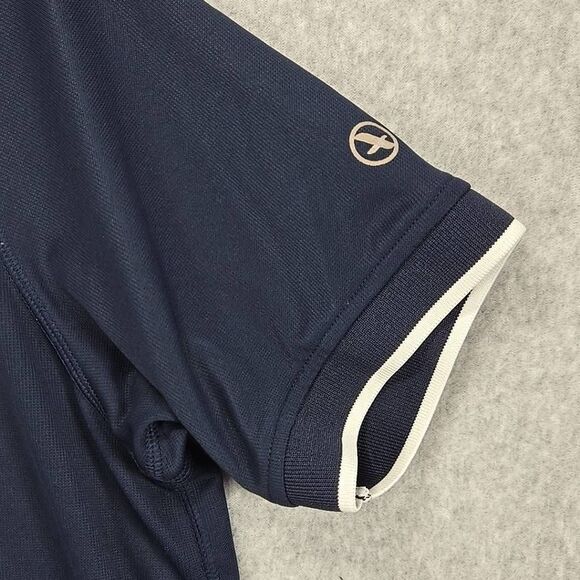 Aigle Men's 1/4 Zip Polo Shirt Performance Shirt Athletic Medium actimum - Picture 3 of 10